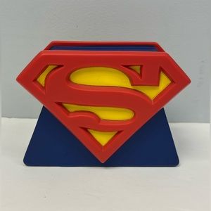 Six Flags- Superman Bank- Plastic,‎ Red/Blue, Size: 6”x 4”